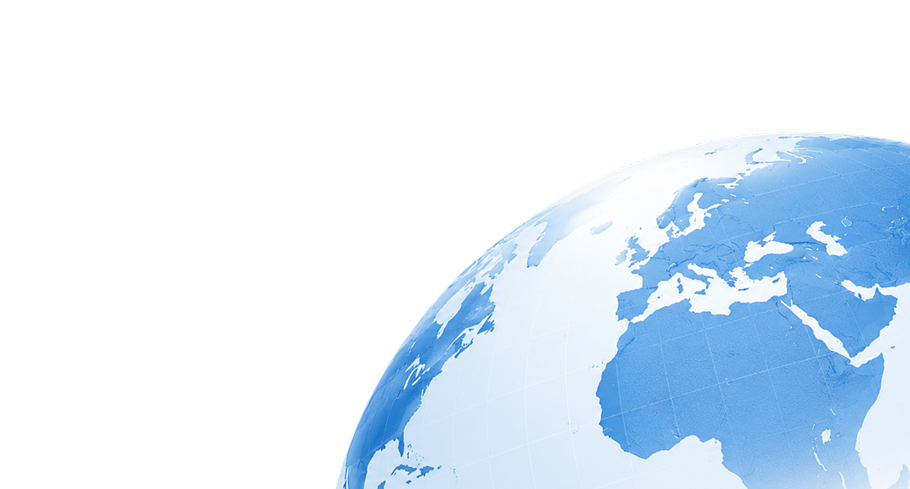 World globe visualization showing Europe and Africa